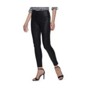 Black Faux Snakeskin Ponte Apt 9 Leggings